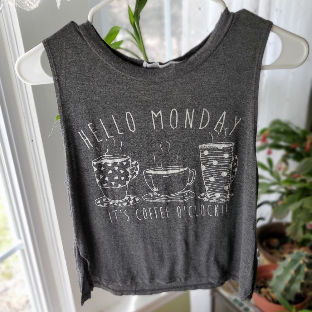 Coffee Graphic Sleeveless Tee